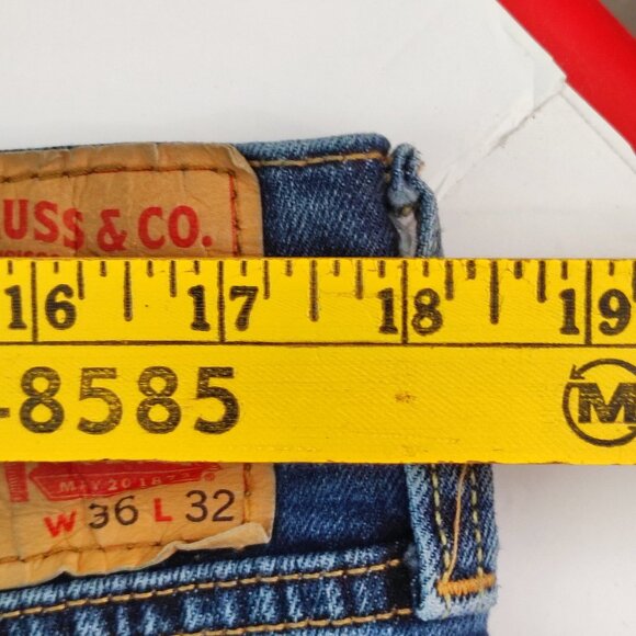 Levis 541 jeans Athletic tapered for muscular body denim blue men's size 36X32 - Picture 12 of 14